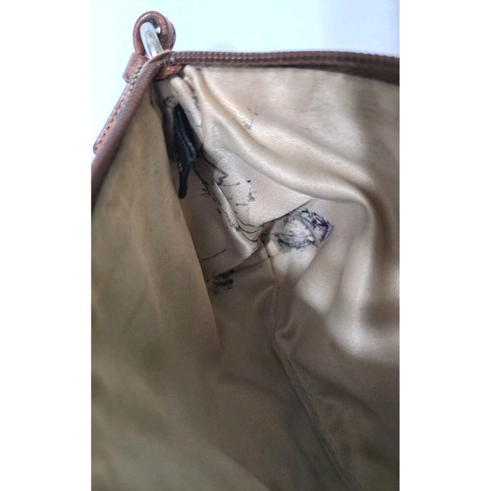 Coach Brown Signature Mini C Soho Jacquard Canvas Buckle Clutch Wristlet Wallet - Picture 8 of 8